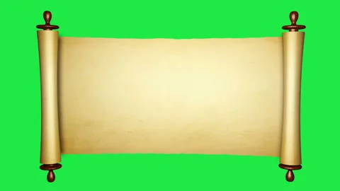 Vintage roll of parchment Video stock 137121443