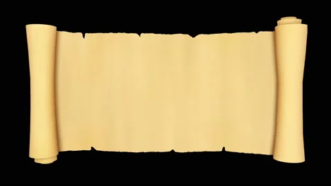Vintage roll of parchment Stock Footage 137533344