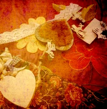 Vintage romantic background Stock Illustration