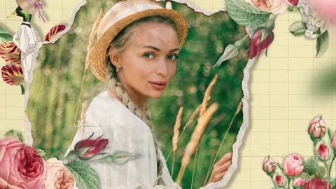 Vintage Romantic Slideshow After Effects stock