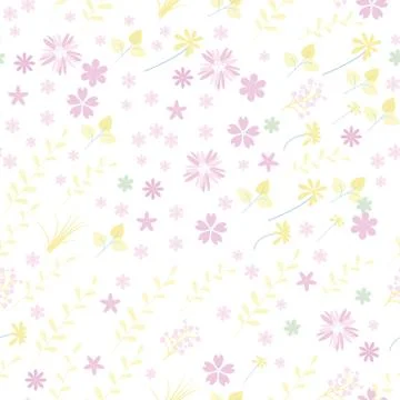 Vintage romantic trendy seamless pattern Stock Illustration