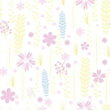 Vintage romantic trendy seamless pattern Stock Illustration