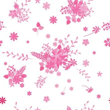 Vintage romantic trendy seamless pattern Stock Illustration