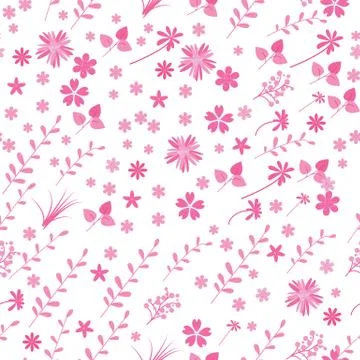 Vintage romantic trendy seamless pattern Stock Illustration