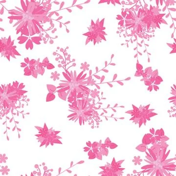 Vintage romantic trendy seamless pattern Stock Illustration