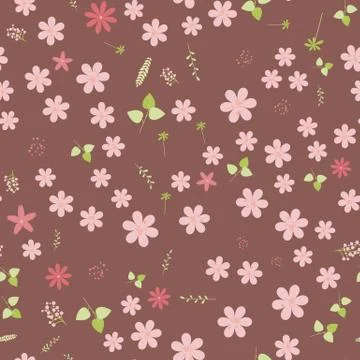 Vintage romantic trendy seamless pattern Stock Illustration