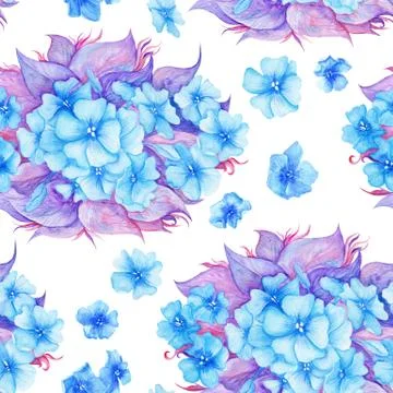 Vintage Romantic Watercolor Pattern Stock Illustration