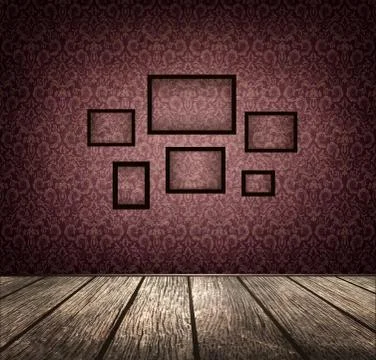 Vintage Room Stock Illustration
