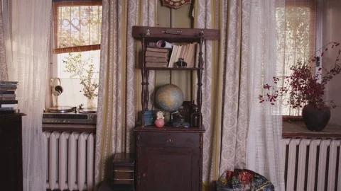 Vintage room interior Stock Footage 74378444