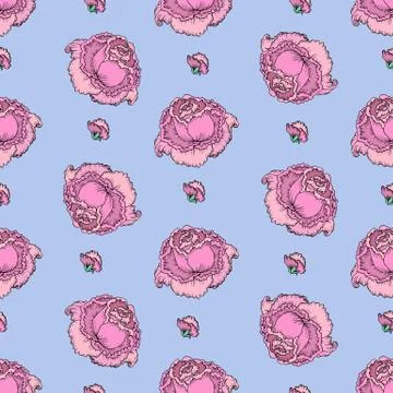 Vintage rose pattern Stock Illustration