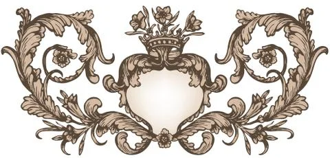 Vintage royal frame Stock Illustration