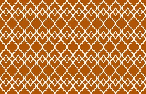 Vintage royal pattern. Old fashioned wallpaper design. Brown background Stock Illustration