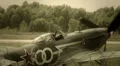 Vintage russian soviet airplane steering at airport HD Footage