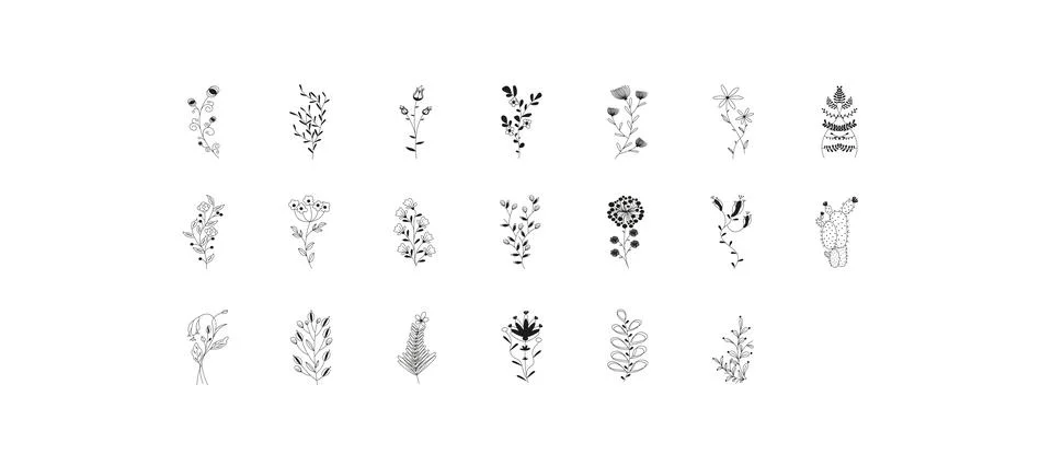 Vintage Rustic Set 库存插图