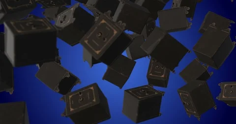 Vintage Safe falling slow motion Stock Footage 109569793