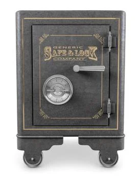 Vintage safe Foto stock
