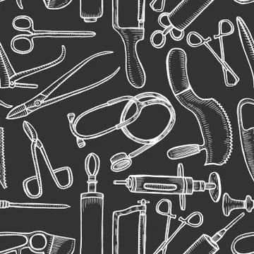 Vintage science objects Illustrazione stock