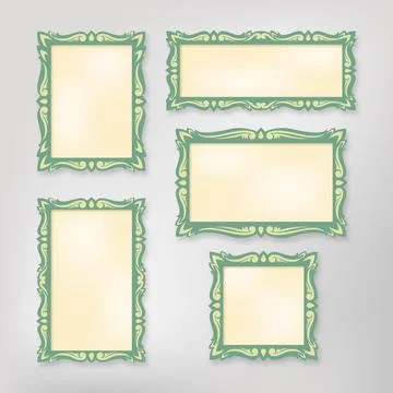 Vintage scrapbook frames Stock Illustration