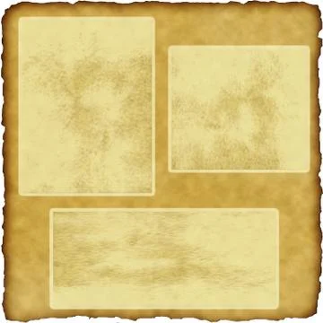 Vintage scrapbook old paper with frames Stock Illustration