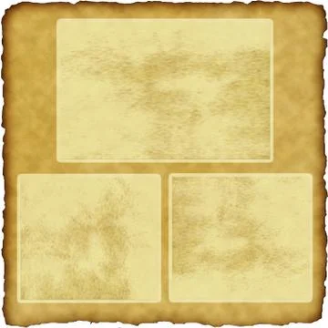 Vintage scrapbook old paper with frames Stock Illustration
