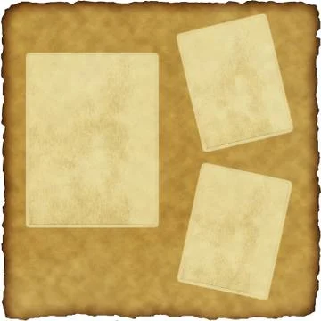 Vintage scrapbook old paper with frames Stock Illustration