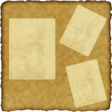 Vintage scrapbook old paper with frames Stock Illustration