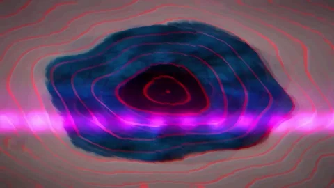 Vintage Screen Glitch Loop Horizontal Stock Footage 331082716