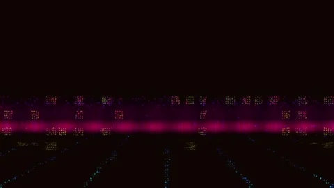 Vintage Screen Glitch Loop Horizontal Stock Footage 331083291