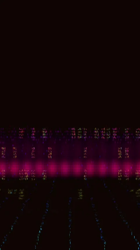 Vintage Screen Glitch Loop Portrait Stock Footage 331083297