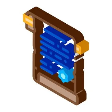Vintage Scroll isometric icon vector illustration 스톡 일러스트
