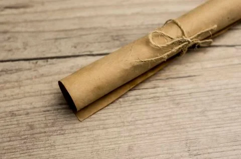 Vintage scroll of paper Stock Photos
