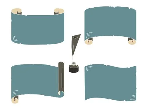 Vintage scrolls Stock Illustration