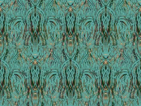 Vintage seamless antique pattern in Art Nouveau style. Illustrazione stock