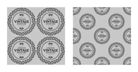Vintage Seamless Background Illustrazione stock