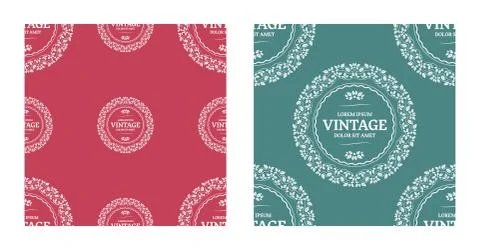 Vintage Seamless Background Stock Illustration