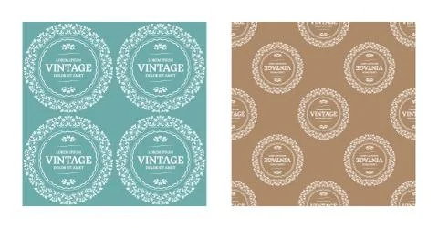 Vintage Seamless Background Stock Illustration