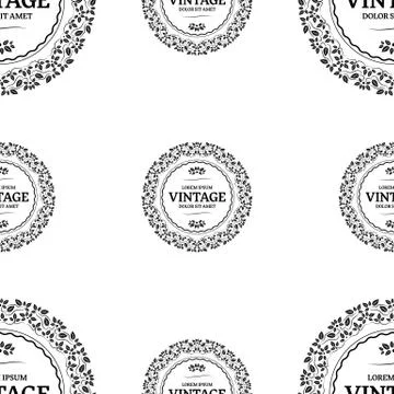 Vintage Seamless Background Stock Illustration