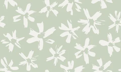 Vintage seamless floral pattern of cherry blossom or chamomile flowers in r.. Illustrazione stock