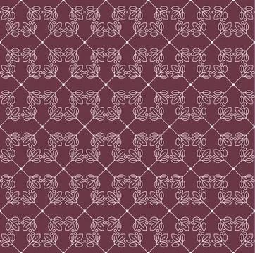 Vintage seamless floral pattern Illustrazione stock