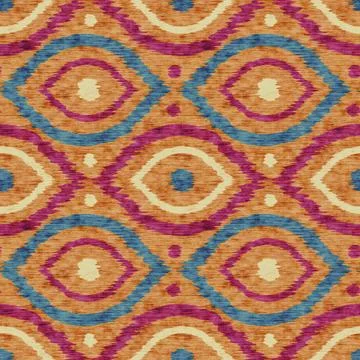 Vintage seamless ikat ogee pattern in vintage style. Retro pattern of abstr.. Stock Illustration