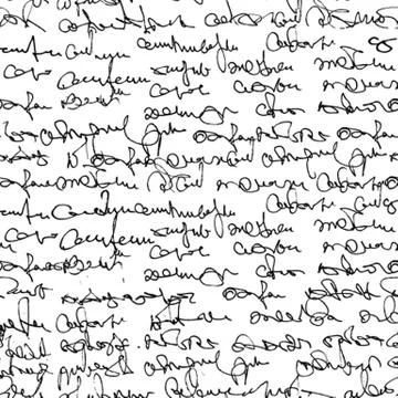 Vintage seamless pattern with abstract text Stock-Illustration