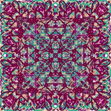 Vintage seamless pattern in Arabic style. Stock Illustration