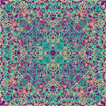 Vintage seamless pattern in Arabic style. Stock Illustration