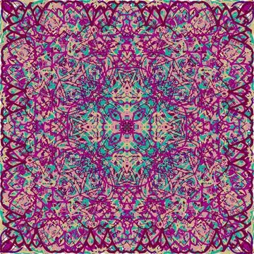 Vintage seamless pattern in Arabic style. Stock Illustration