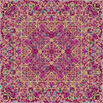 Vintage seamless pattern in Arabic style. Stock Illustration