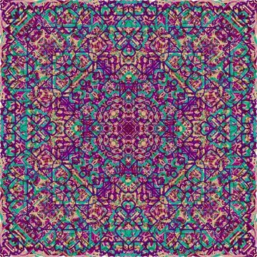 Vintage seamless pattern in Arabic style. Stock Illustration