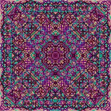 Vintage seamless pattern in Arabic style. Stock Illustration