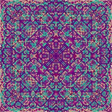 Vintage seamless pattern in Arabic style. Stock Illustration