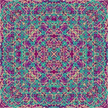Vintage seamless pattern in Arabic style. Stock Illustration