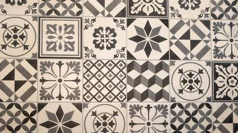 Vintage seamless pattern with flowers background seamless texture of old st.. Foto stock